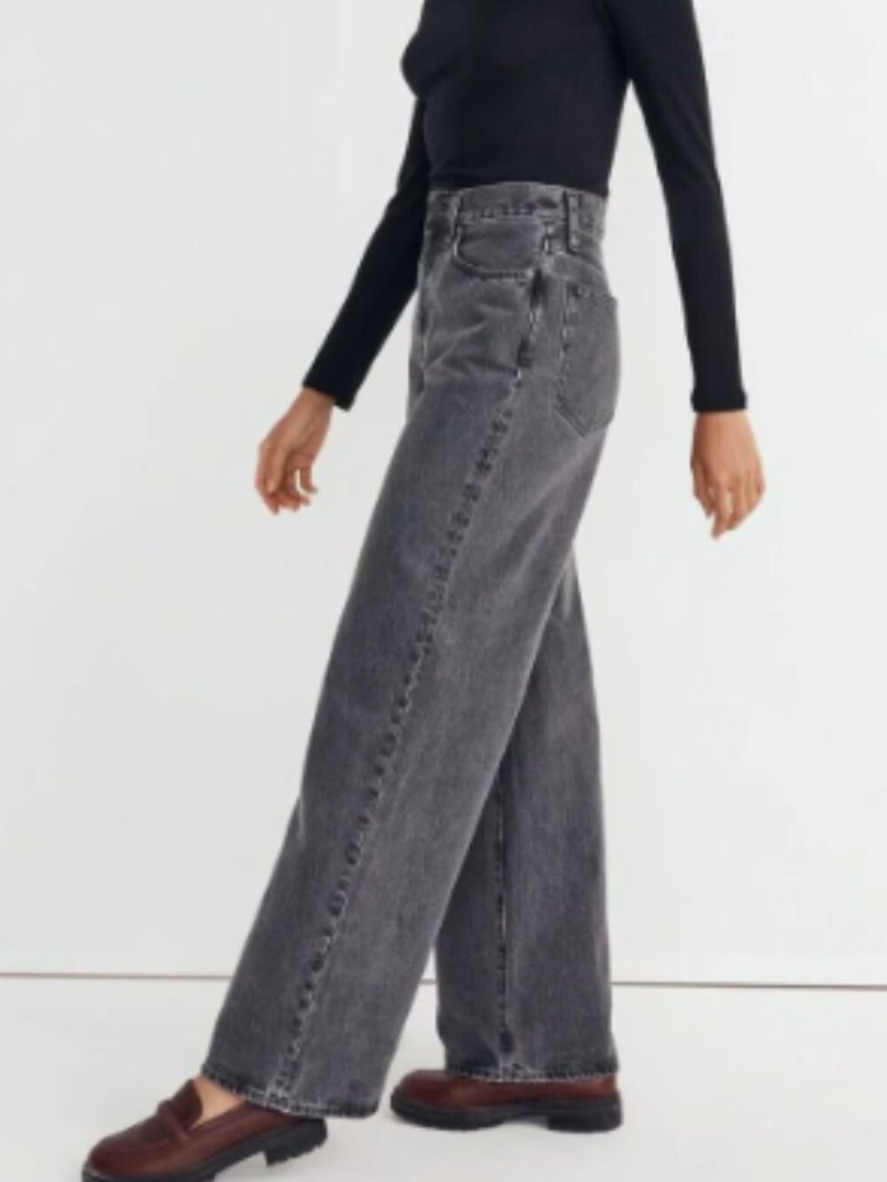 Madewell Superwide-Leg Jeans in Kingswood Wash Size 29